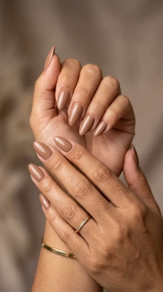 Almond Latte Nails