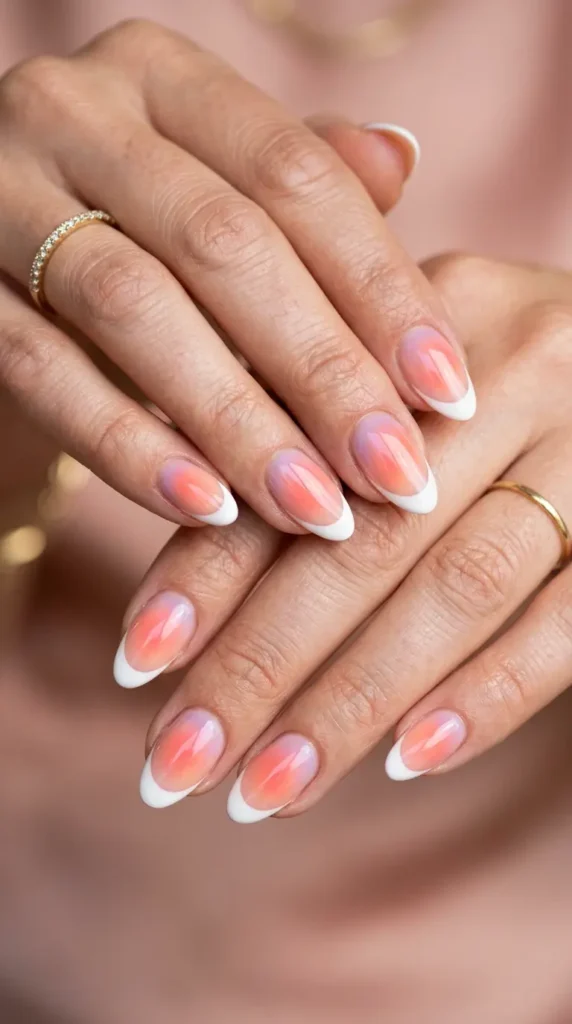 Aura French Nails