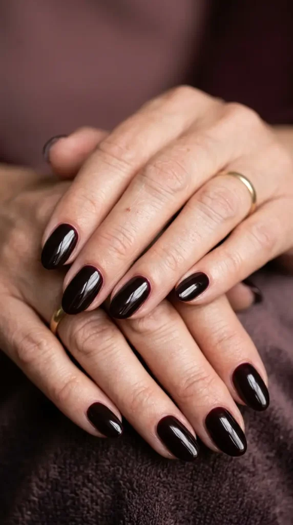 Black Cherry Gloss Nails