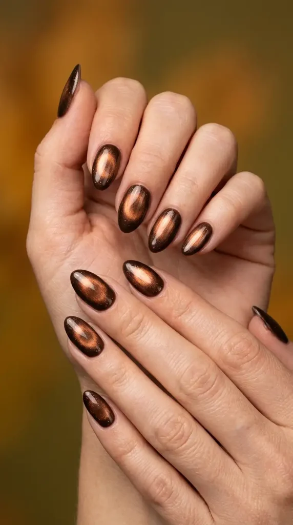 Bronze Aura Nails