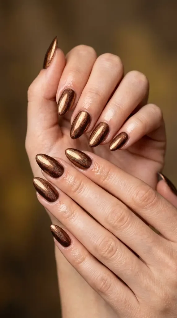 Bronze Glazed Nails