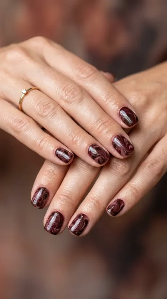 Burgundy Espresso Marble Mix
