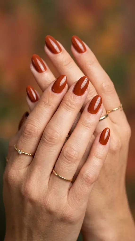  Burnt Sienna Nails