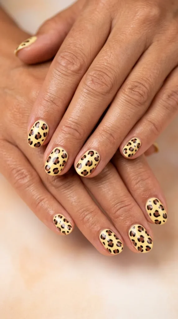 Butter Yellow Leopard Art