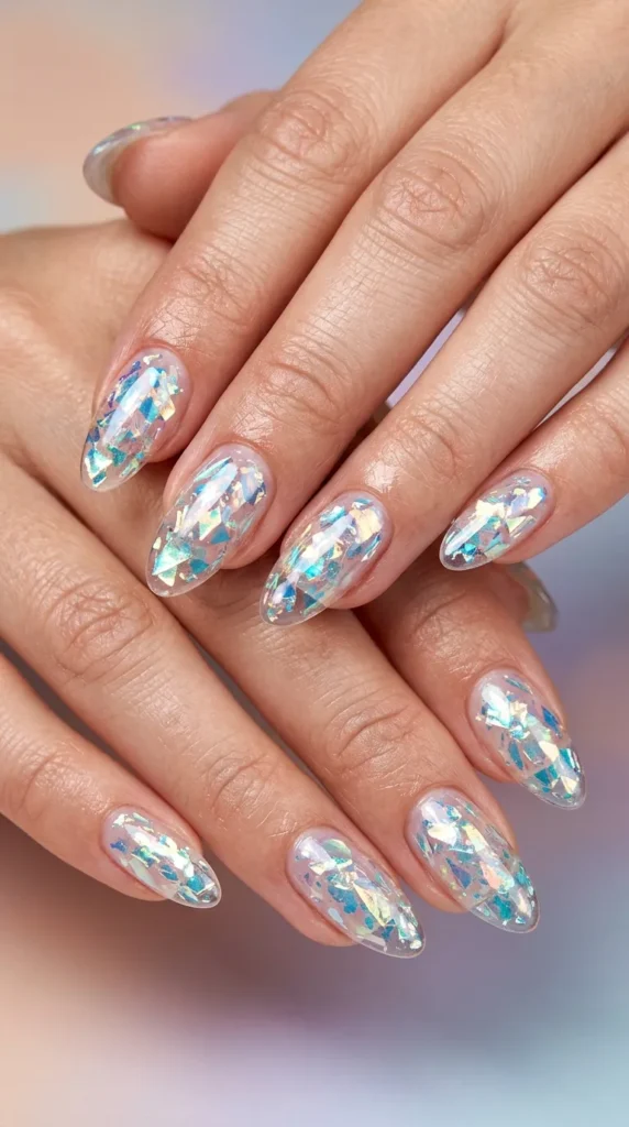 Butterfly Glass Effect Nails