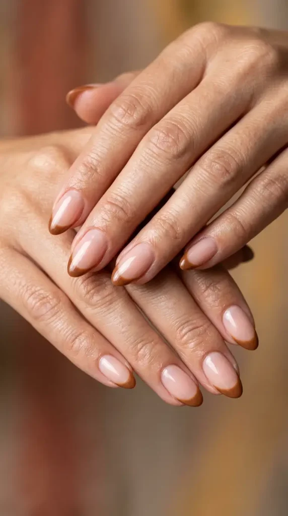 Caramel French Tips