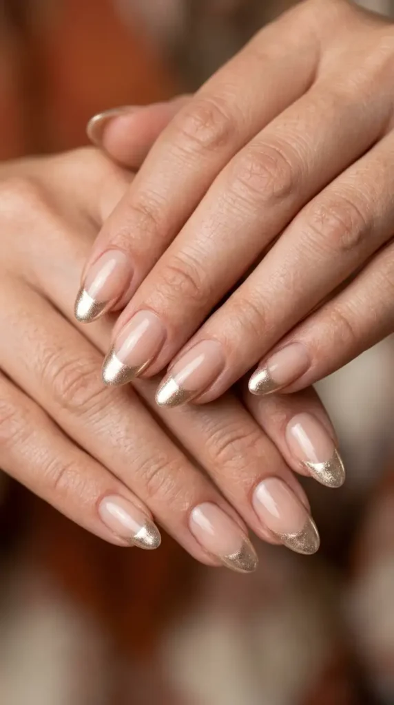 Champagne Chrome Tips