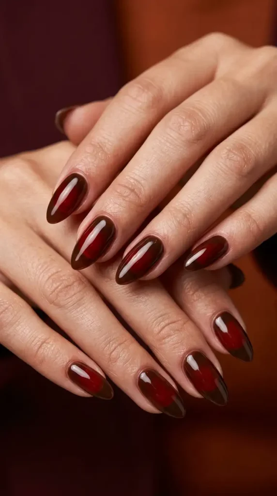 Cherry Cola Nails