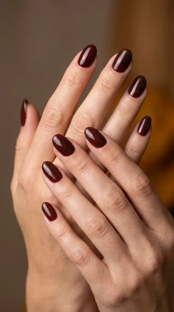 Cherry Mocha Nails