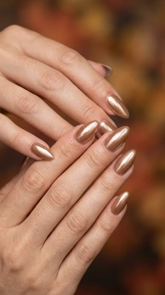 Chestnut Chrome Nails