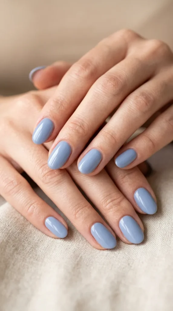 Chic Blueberry Milk Nail Ideas