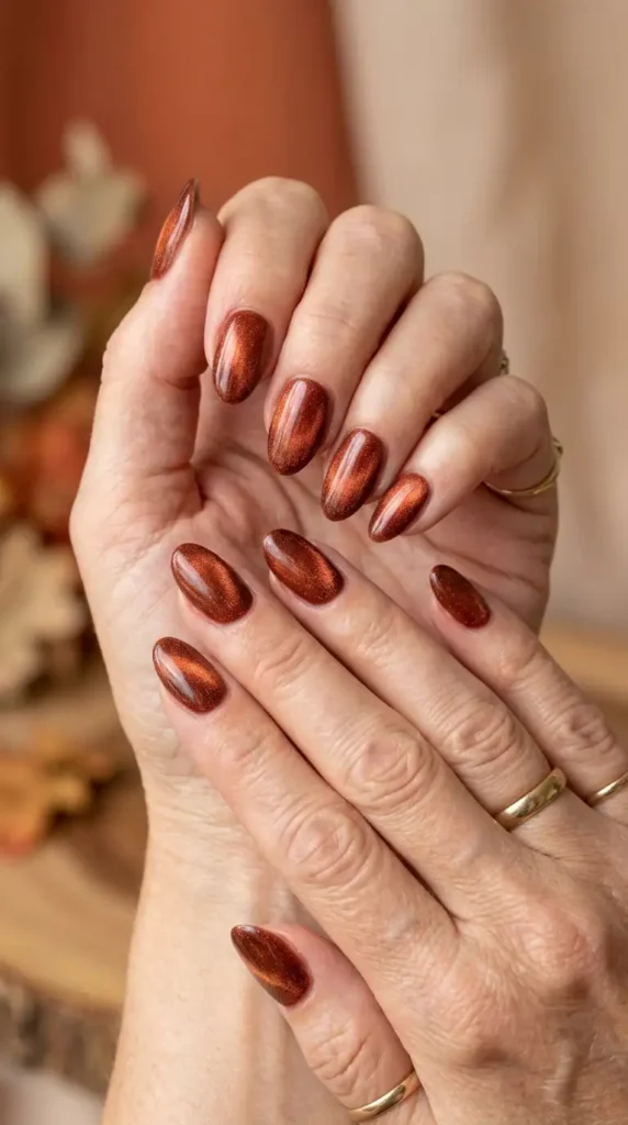 Cinnamon Velvet Nails