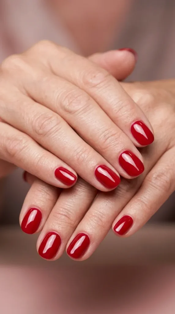 Classic Glossy Cherry Red