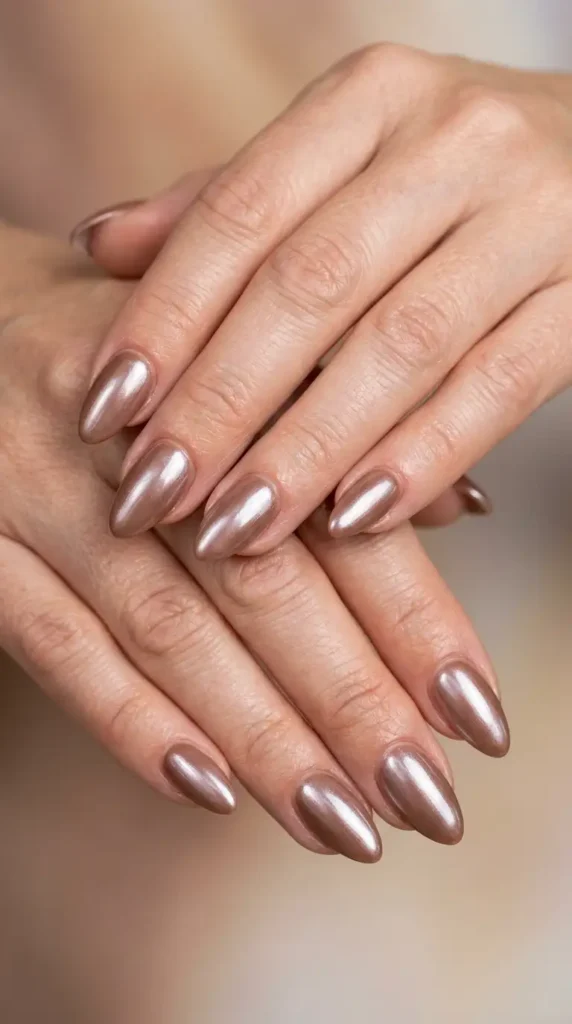 Cocoa Glazed Donut Nails