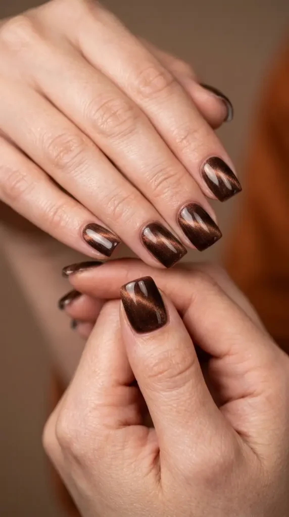 Cocoa Velvet Magnetic Nails