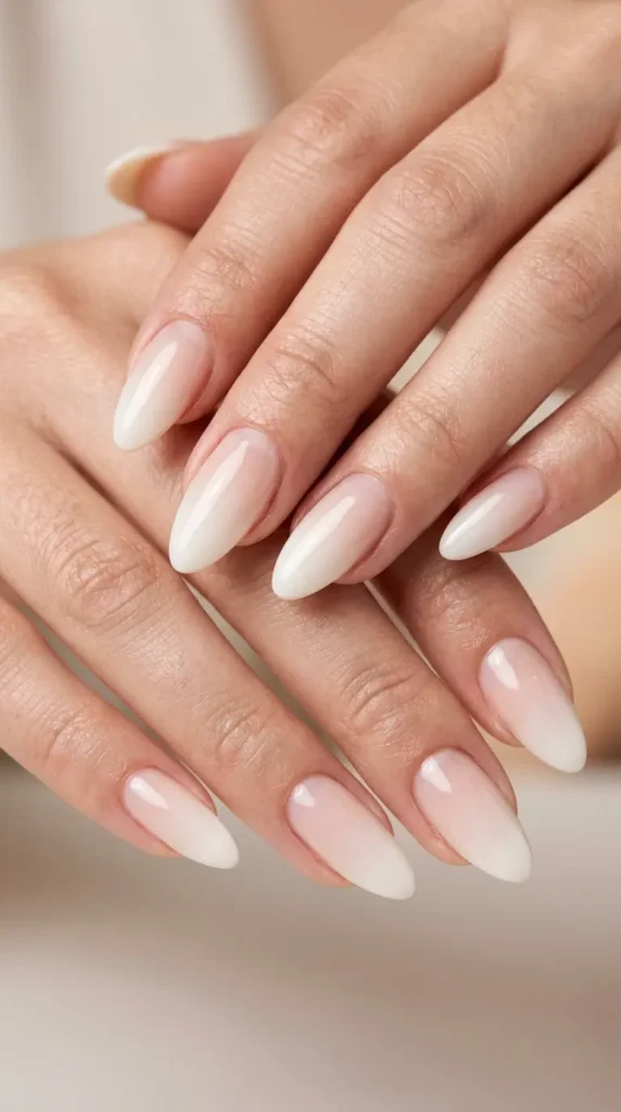 Coconut Milk Ombre Nails