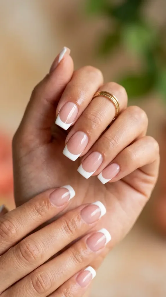 Coconut White French Tips