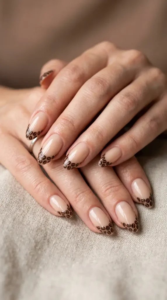 Coffee Bean French Tips