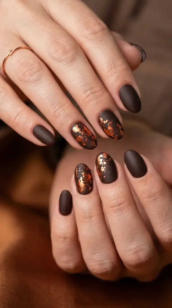 Copper Foil Accent Nails
