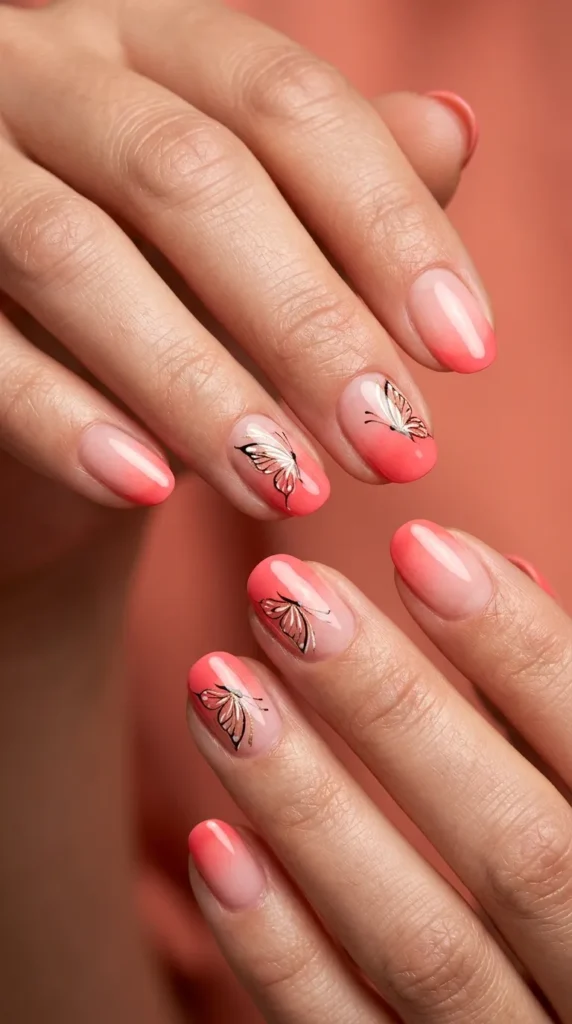 Coral Butterfly Bloom Tips