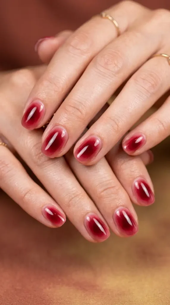 Cranberry Aura Nails