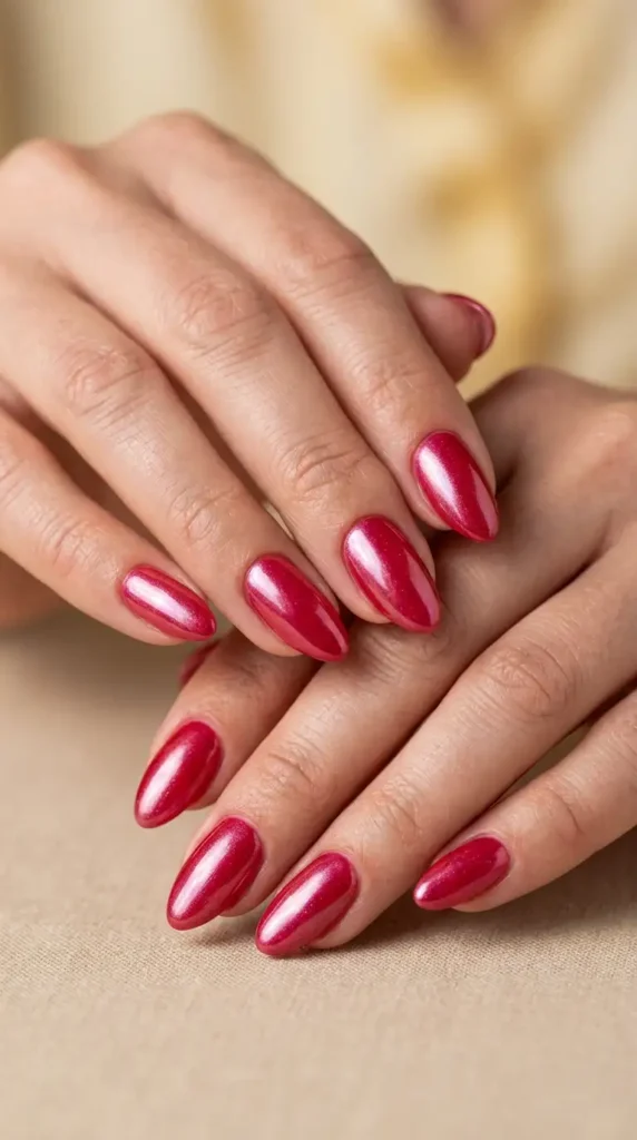 Cranberry Glazed Nails