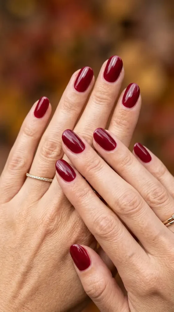 Cranberry Red Nails
