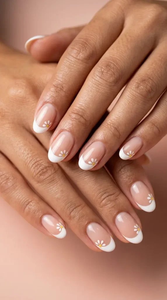 Daisy French Manicure