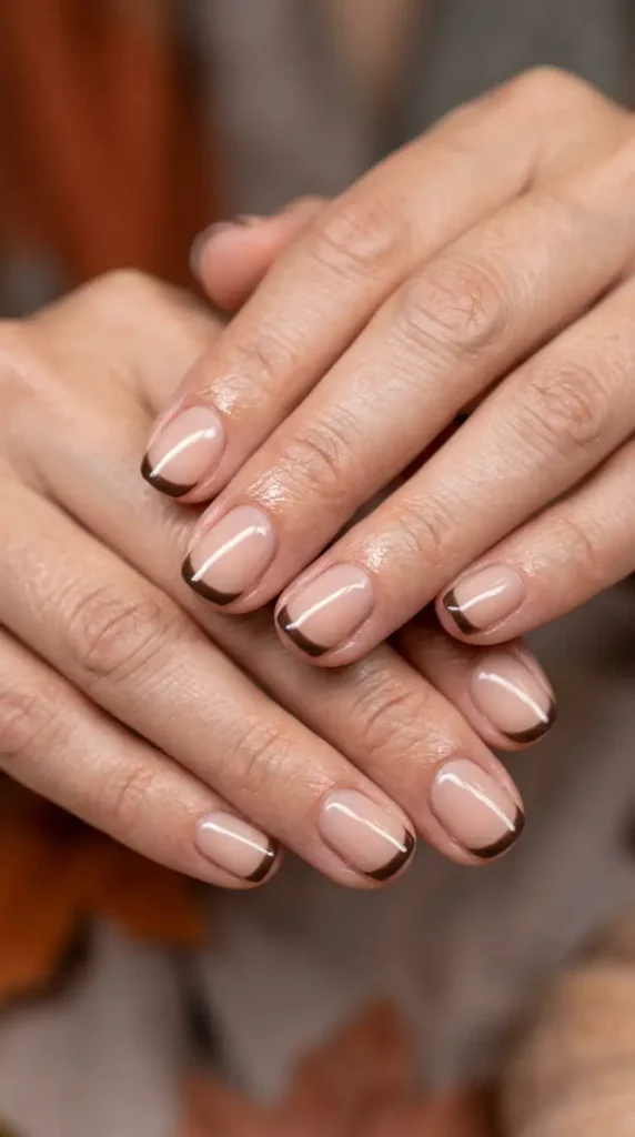 Dark Mocha Micro French Tips