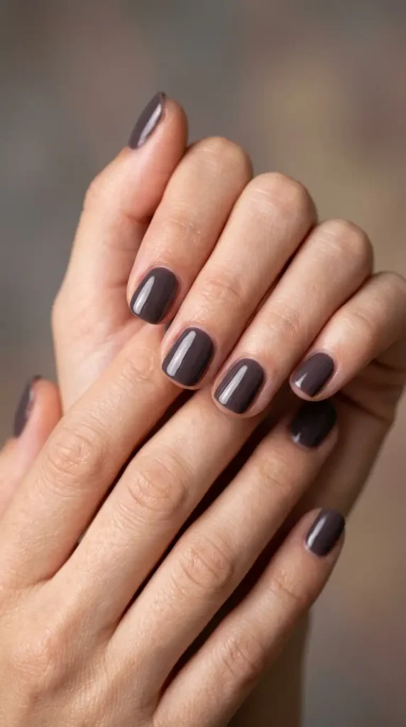 Deep Fig Purple Nails