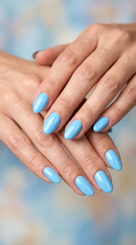 Dreamy Sky Blue Nail Designs