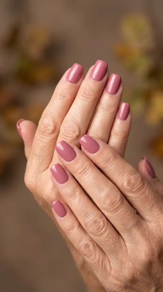 Dusty Rose Fall Nails