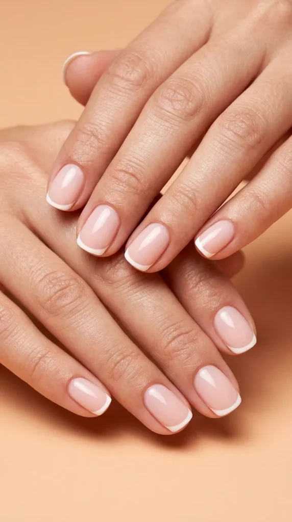 Elegant Micro French Tip Nails