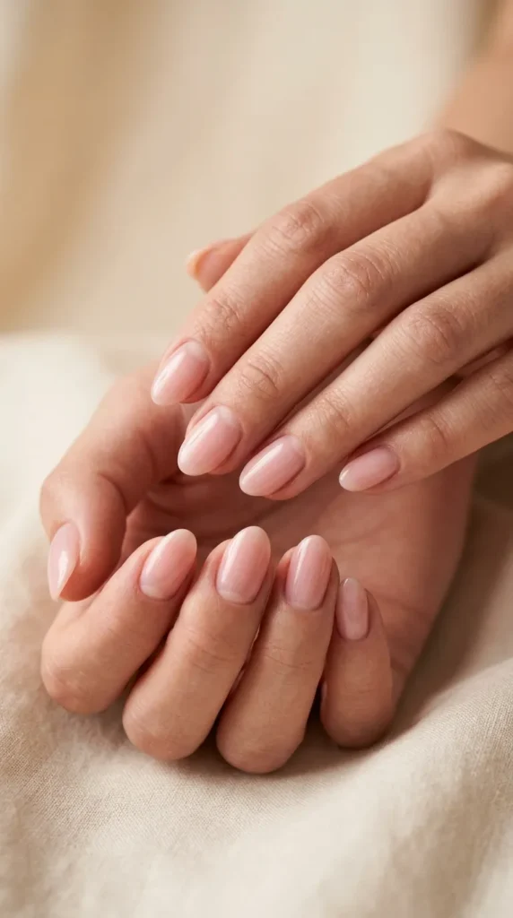 Elegant Sheer Pink Nail Designs