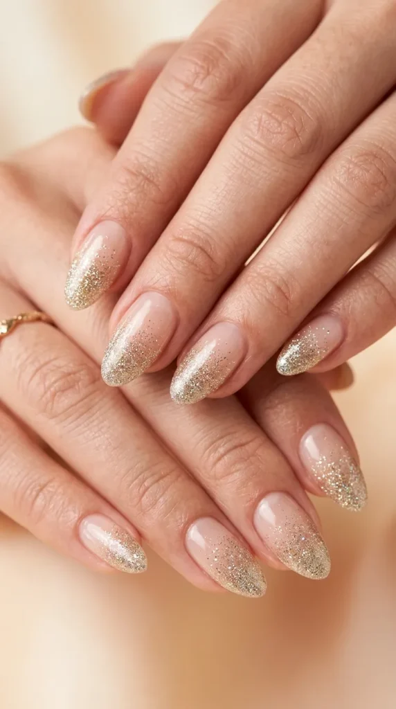 Fine Glitter Gradient Nail Designs
