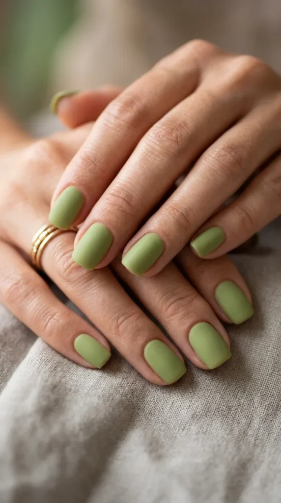 Fresh Matcha Green Nail Designs