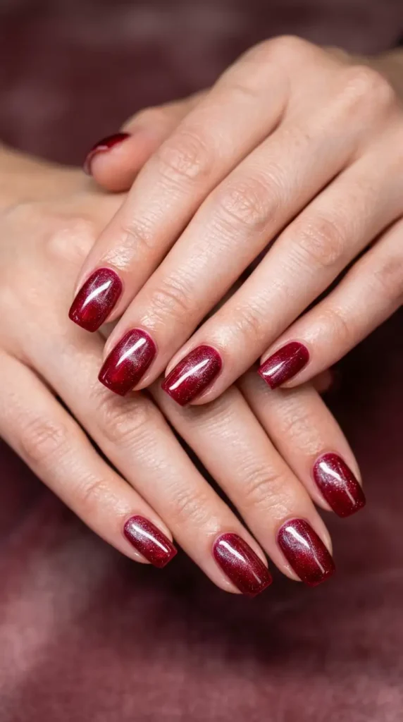 Garnet Gemstone Nails