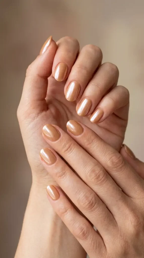 Glazed Donut Neutral Nails