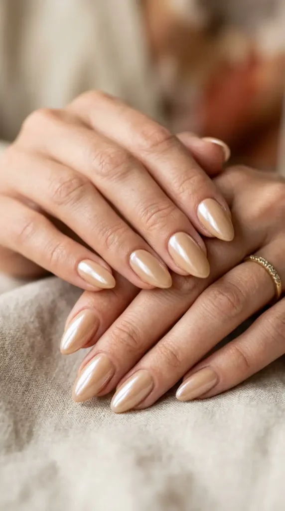 Glazed Latte Nails