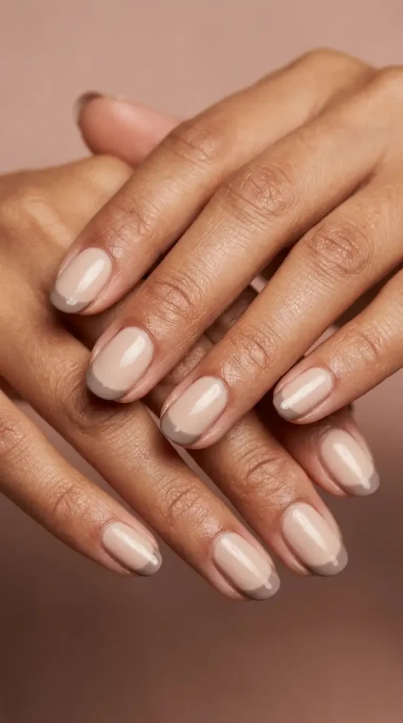 Greige French Tips