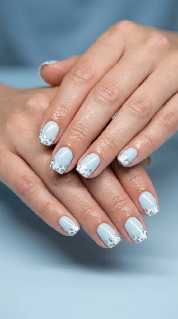 Ice Blue Leopard Tips
