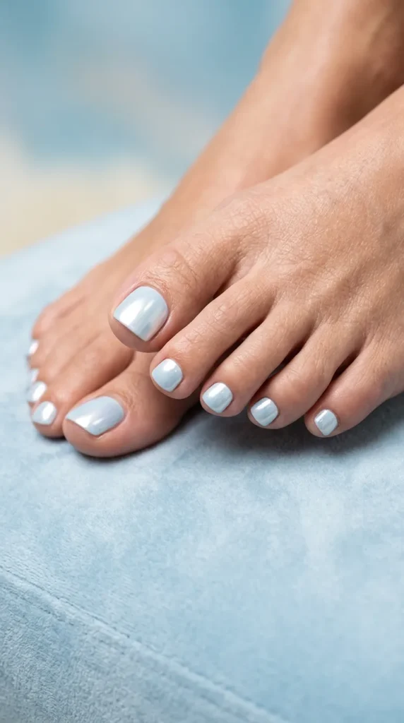 Icy Blue Chrome Shine