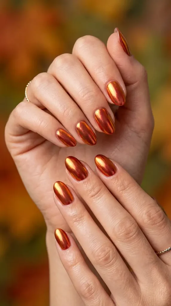 Maple Chrome Nails