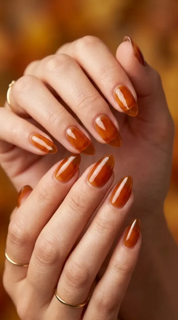 Maple Syrup Jelly Nails