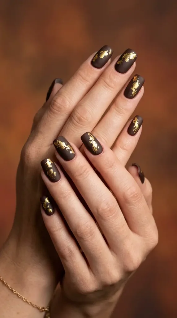 Matte Espresso with Gold Foil