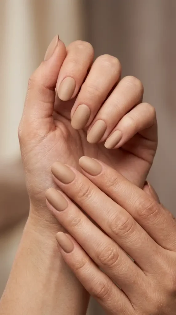 Matte Latte Nails