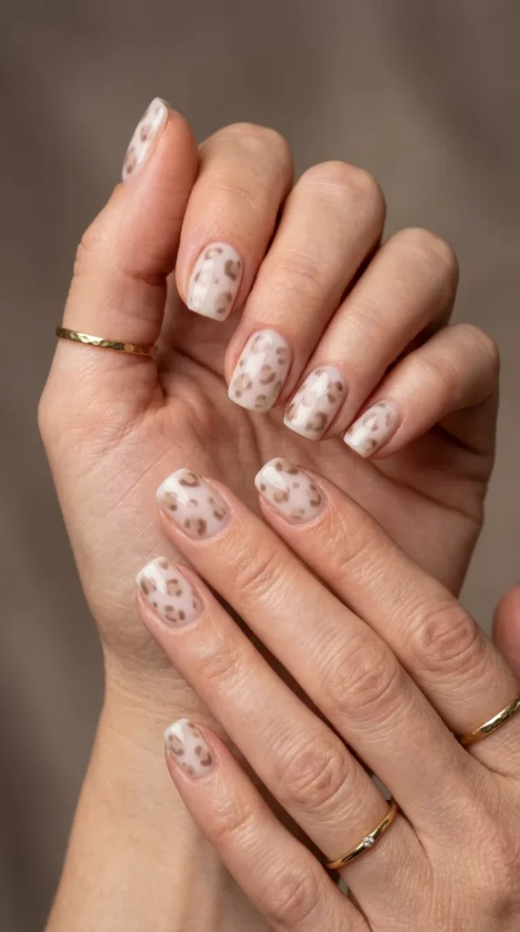 Milky White Leopard Art