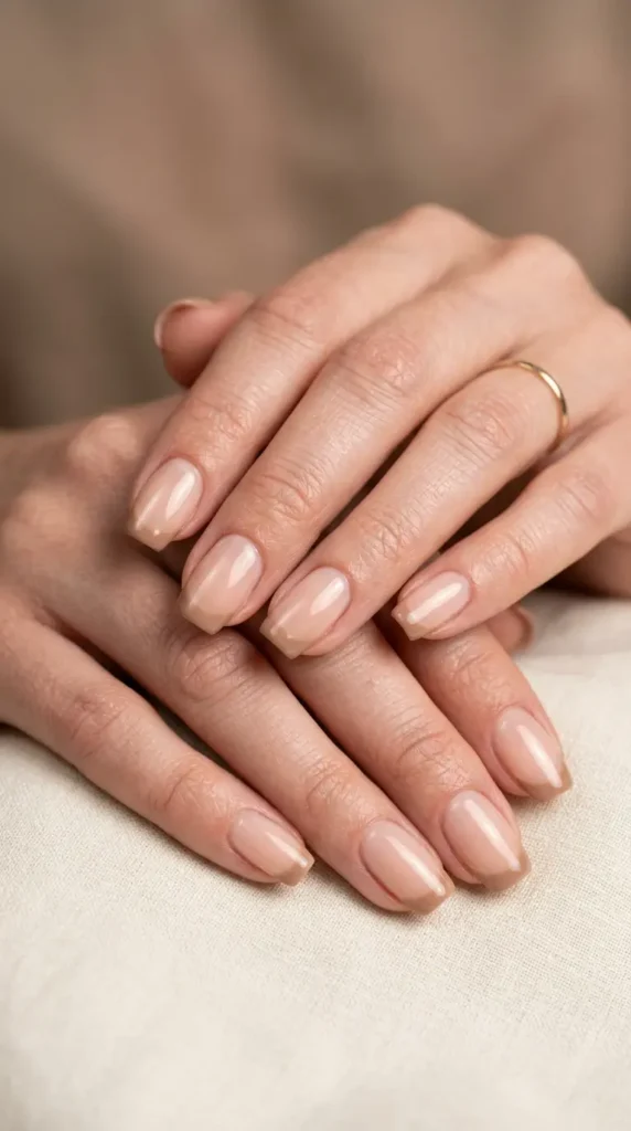 Mocha Mousse French Nails