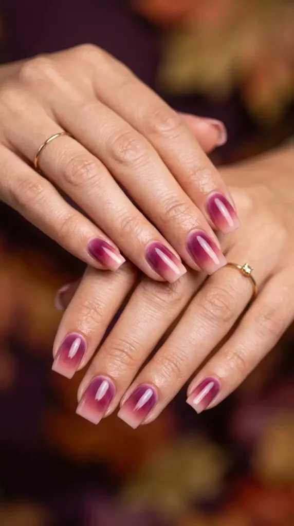 Mulberry Aura Nails