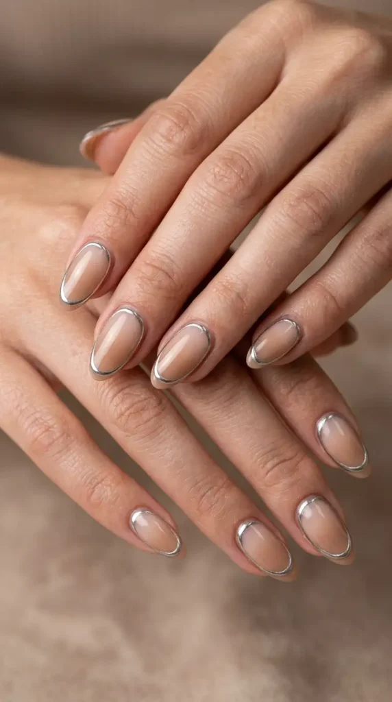 Neutral Ombre with Chrome Outline